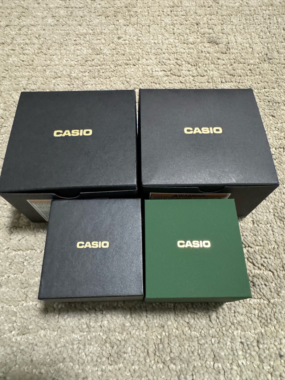 Casio Gold and silver ring watch